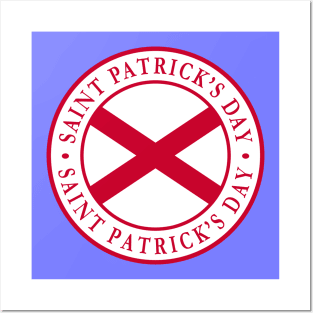 Saint Patrick's Day Saltire Posters and Art